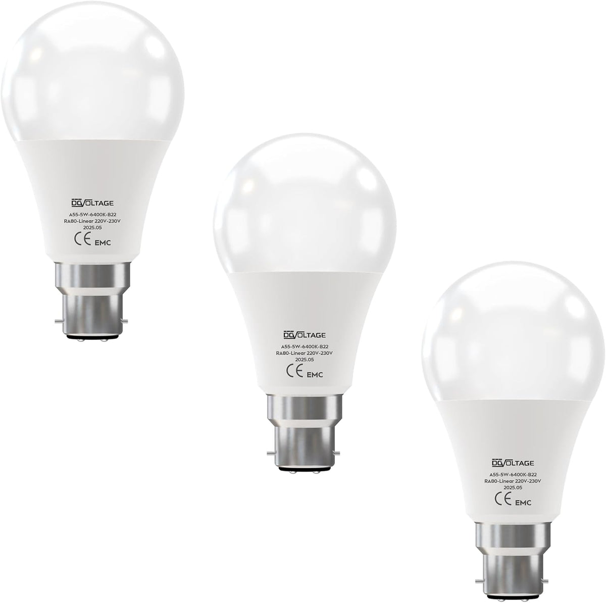 B22 A60 LED GLS Bulb 9W – 806lm 6400K Cool White ~1225
