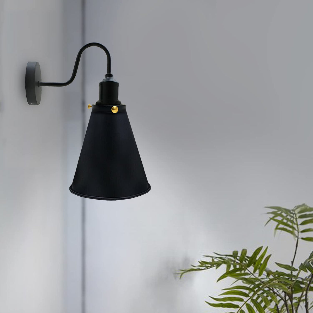 DC Voltage 18cm Metal Cone Lampshade E27/B22 ~1216