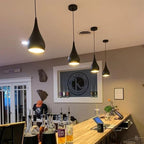 retro black light orange ceili