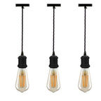 Vintage Brass E27 Pendant Light Fitting – 195cm Twisted Fabric Cable ~1226