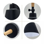 black industrial lighting