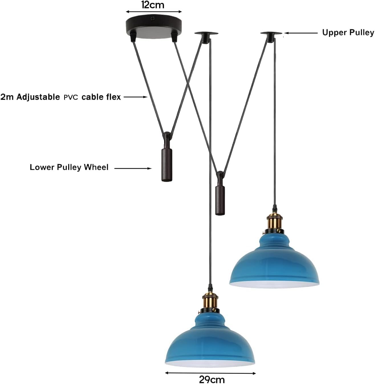 long vintage ceiling hardware