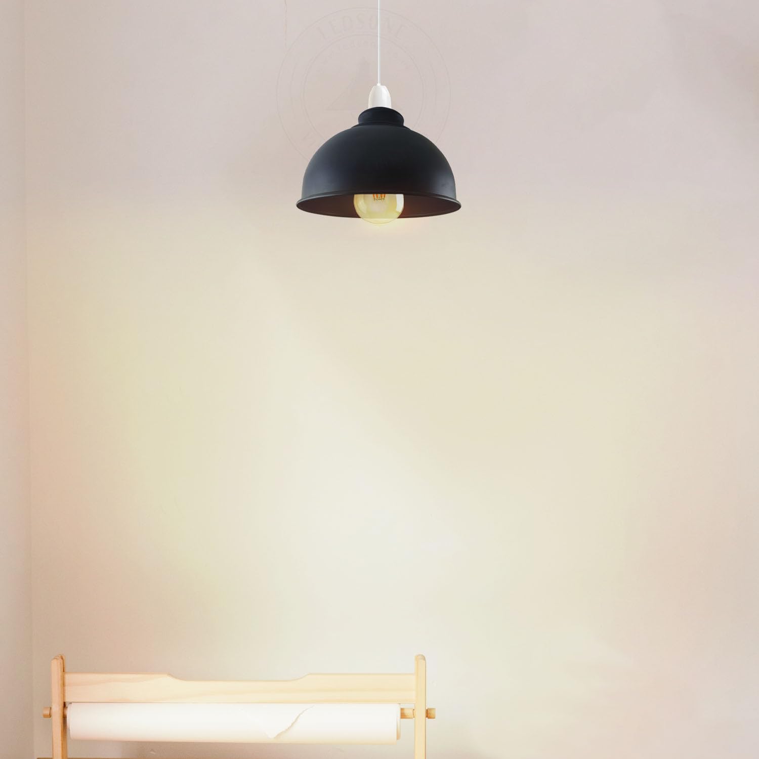 matt shade light brass ceiling