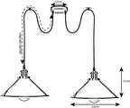 2 light pendant light