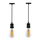 Vintage Brass E27 Pendant Light Fitting – 195cm Twisted Fabric Cable ~1226