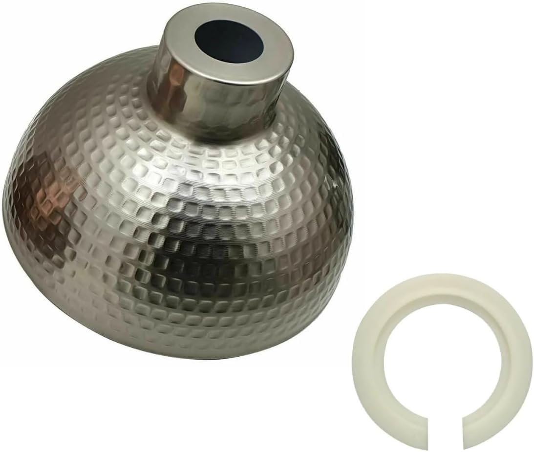 DC Voltage 26cm Metal Dome Lampshade with E27 Reducer Ring ~1215
