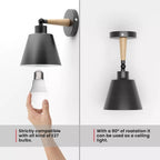 black industrial lighting