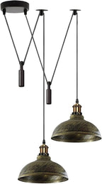 2-Head Spider Pendant Light | Industrial Retro Ceiling Lamp ~1105