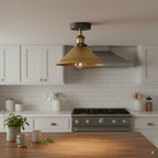 white metal ceiling light fixt
