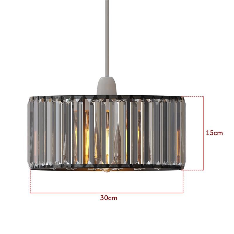 light shade crystal gold silve