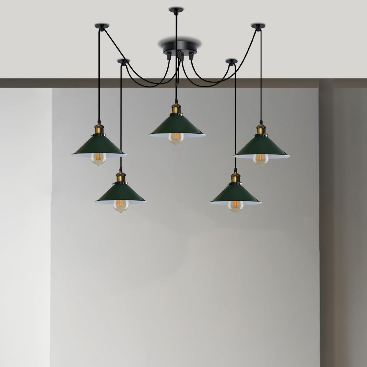 man chandelier spider outdoor