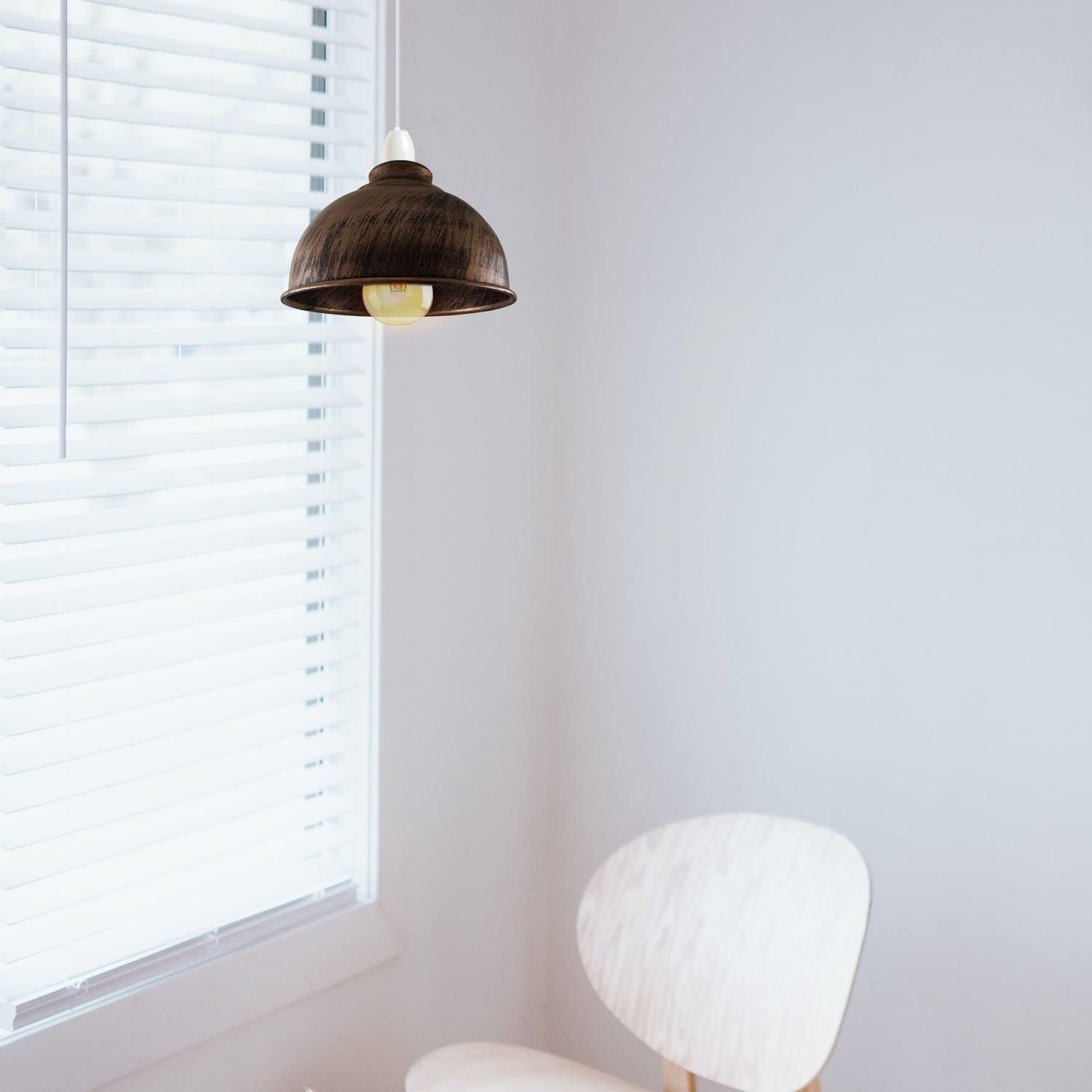 shade black ceiling brass