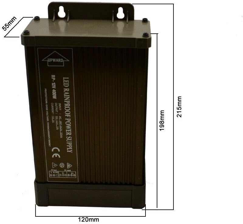 IP45 Outdoor LED Power Supply Transformer 400W 12V DC