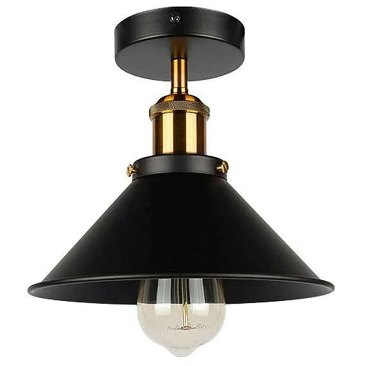 white metal ceiling light fixt