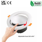 Modern New LED Recessed Ceiling White LED Round Panel Downlight IP20 Cool White ~1222