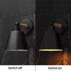 black industrial lighting