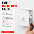 1-gang rotary LED dimmer switch