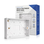 White Surface Mount Pattress Box 16mm ,25mm, 35mm~1254