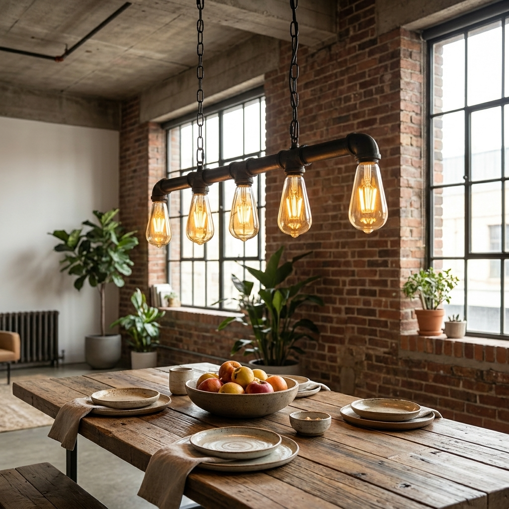 rustic pendant light