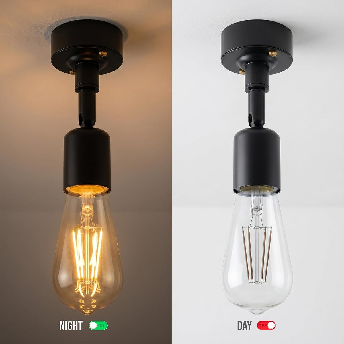 Semi Flush Ceiling Light & Wall Light 2-in-1 Wall Mounted & Ceiling Fixture~1206