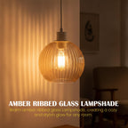 amber shade lampshade glass