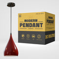 Burgundy pendant light