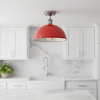 suspended lights flush shade