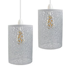 black metal cage pendant light