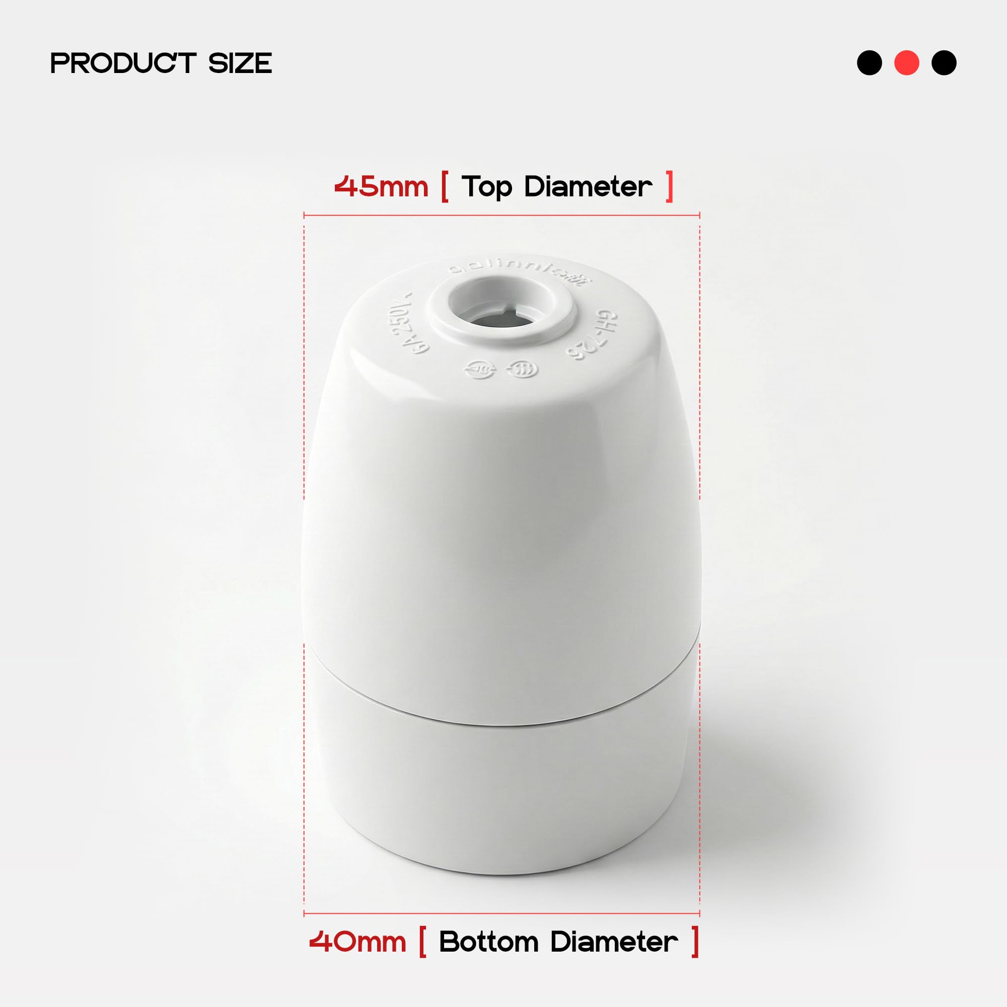 grip grommet cord holder white