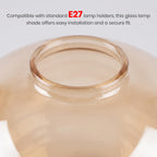 amber glass globe shade for pendant light fitting E27