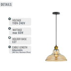 amber chandelier pendant light