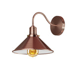 DC VOLTAGE Retro Swan Neck Wall Sconce | Yellow Brass Industrial Light ~1064