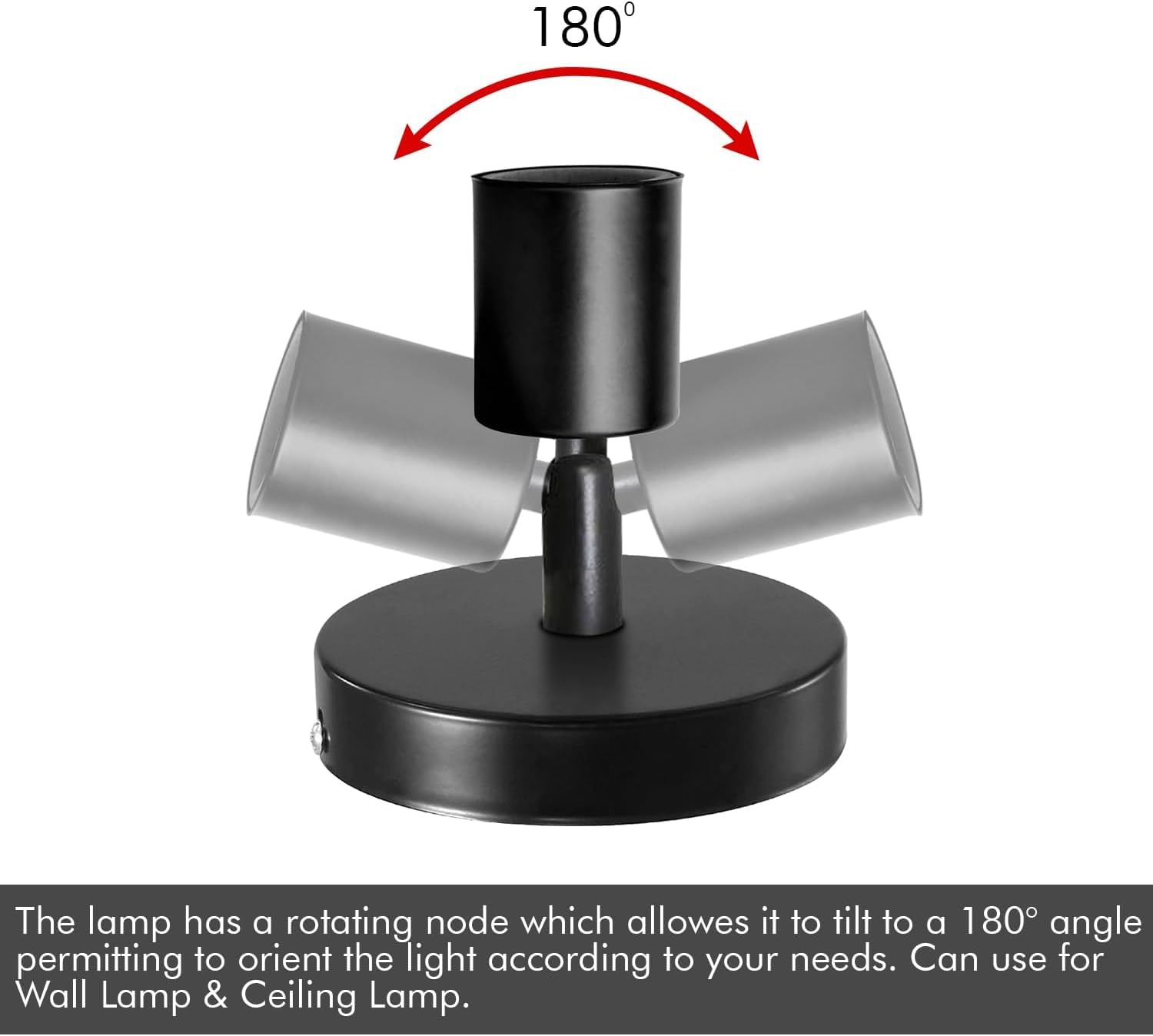 Industrial Retro E27 Wall Sconce – 180° Rotatable Metal Loft Wall Light ~1057