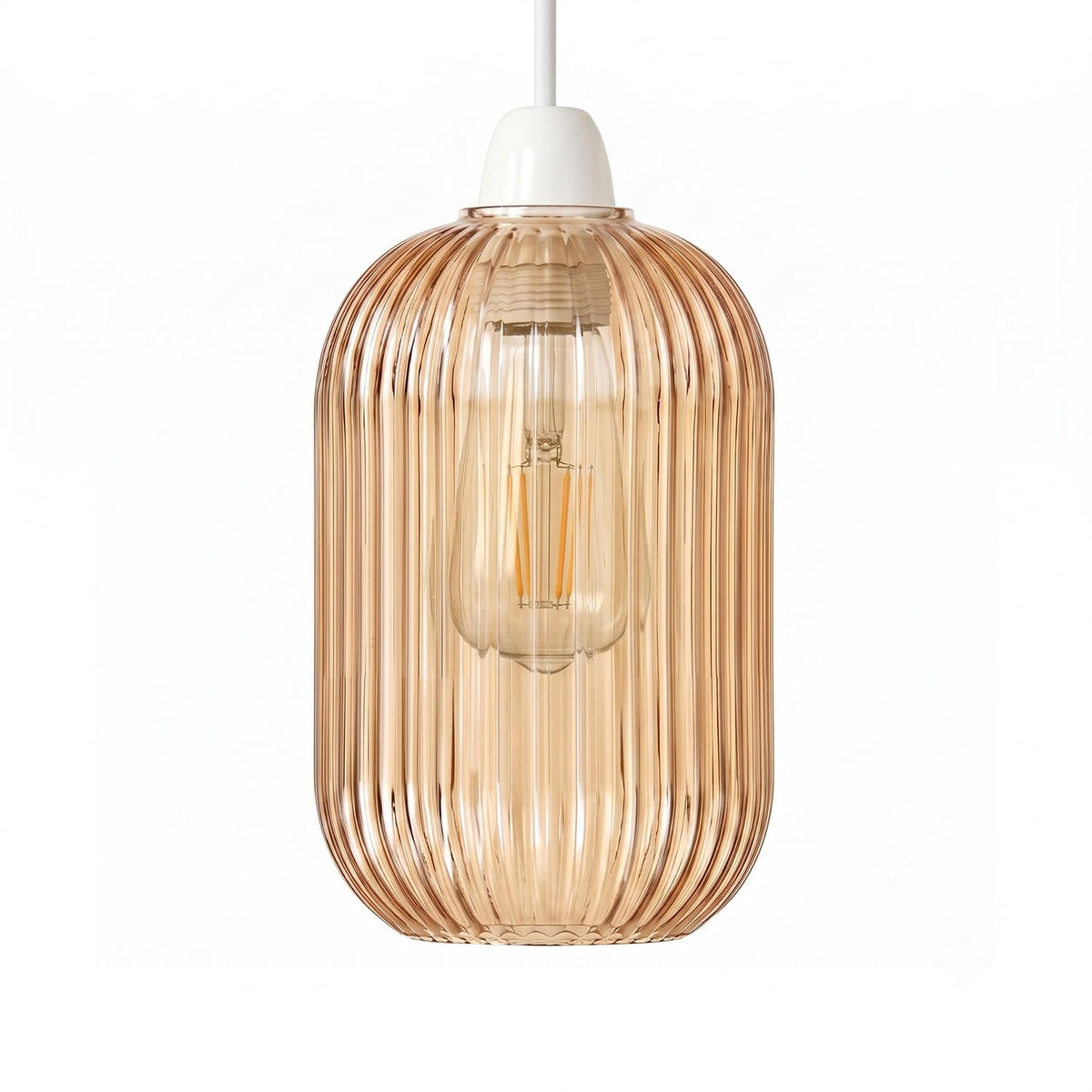 amber glass lamp shade for e27