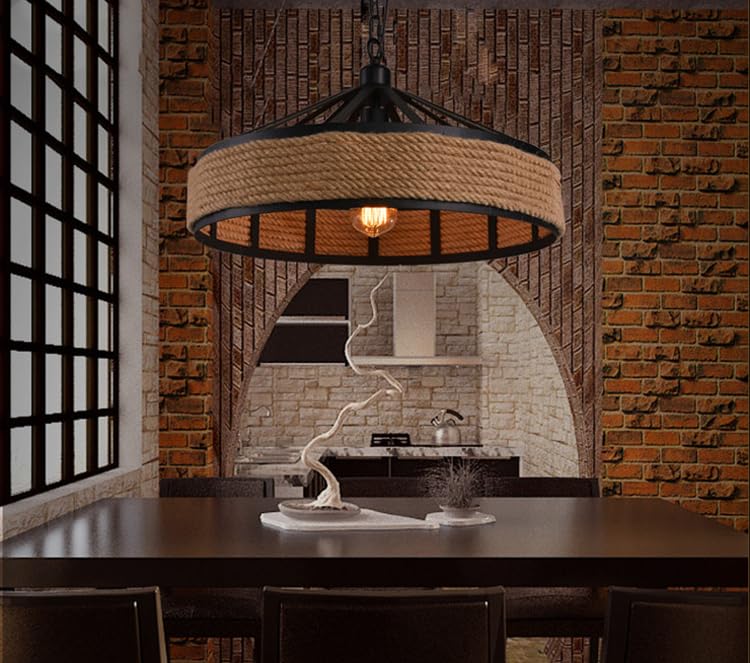 coastal hemp rope ceiling ligh