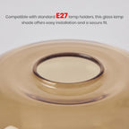 15cm Amber Glass Lamp Shade Pendant Light Replacement Shade~1193