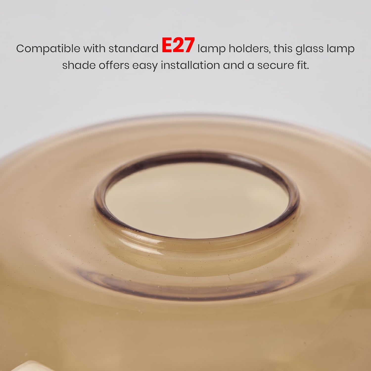 15cm Amber Glass Lamp Shade Pendant Light Replacement Shade~1193