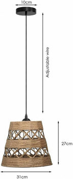 hallway hemp rope pendant lamp