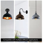 matt shade light brass ceiling