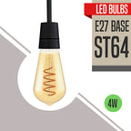 bulb white 4w e27 light glass