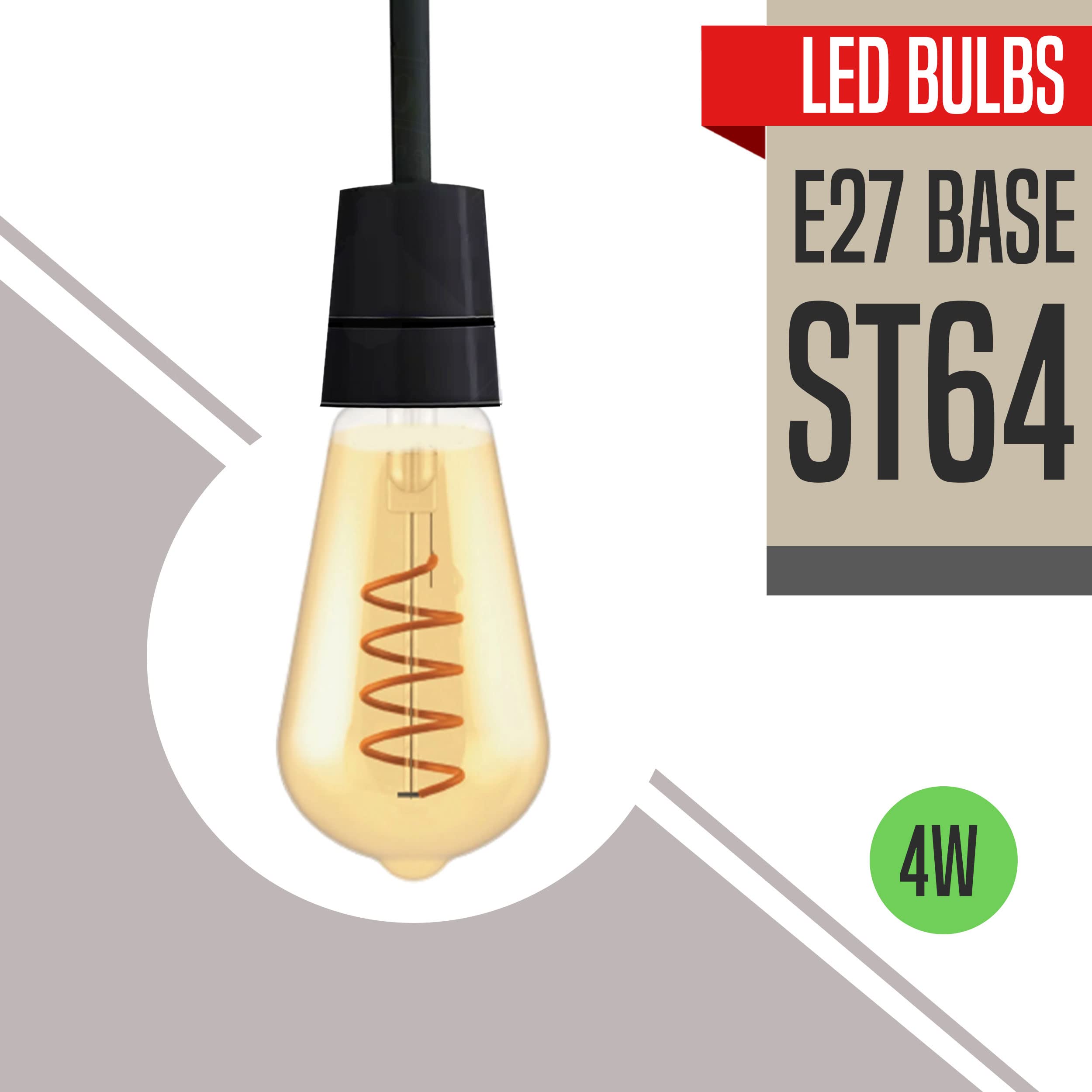 bulb white 4w e27 light glass