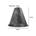 DC Voltage 18cm Metal Cone Lampshade E27/B22 ~1216