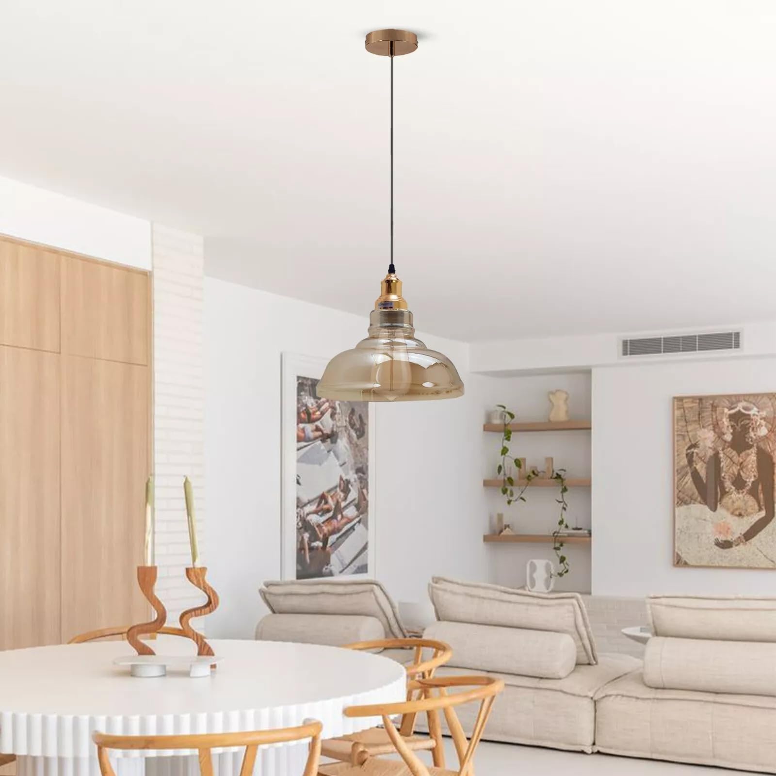 amber chandelier pendant light