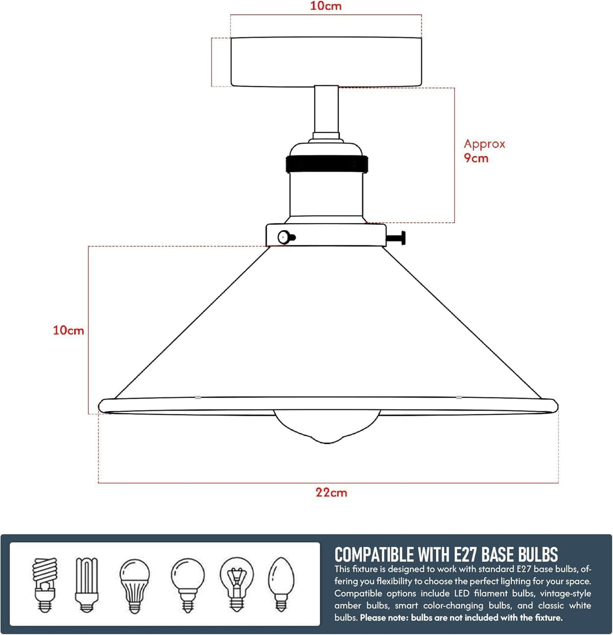 vintage semi flush ceiling lig