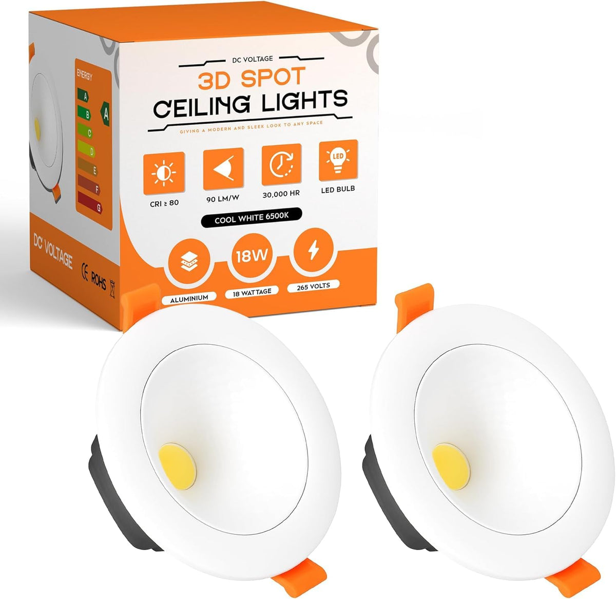 Modern New LED Recessed Ceiling White LED Round Panel Downlight IP20 Cool White ~1222