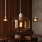15cm Amber Glass Lamp Shade Pendant Light Replacement Shade~1193