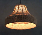 boho hemp rope pendant lamp