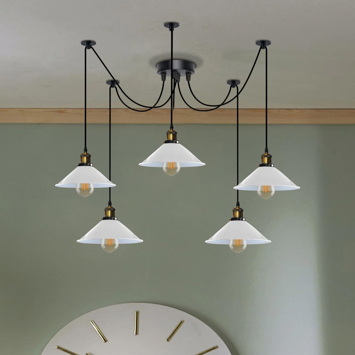 man chandelier spider outdoor