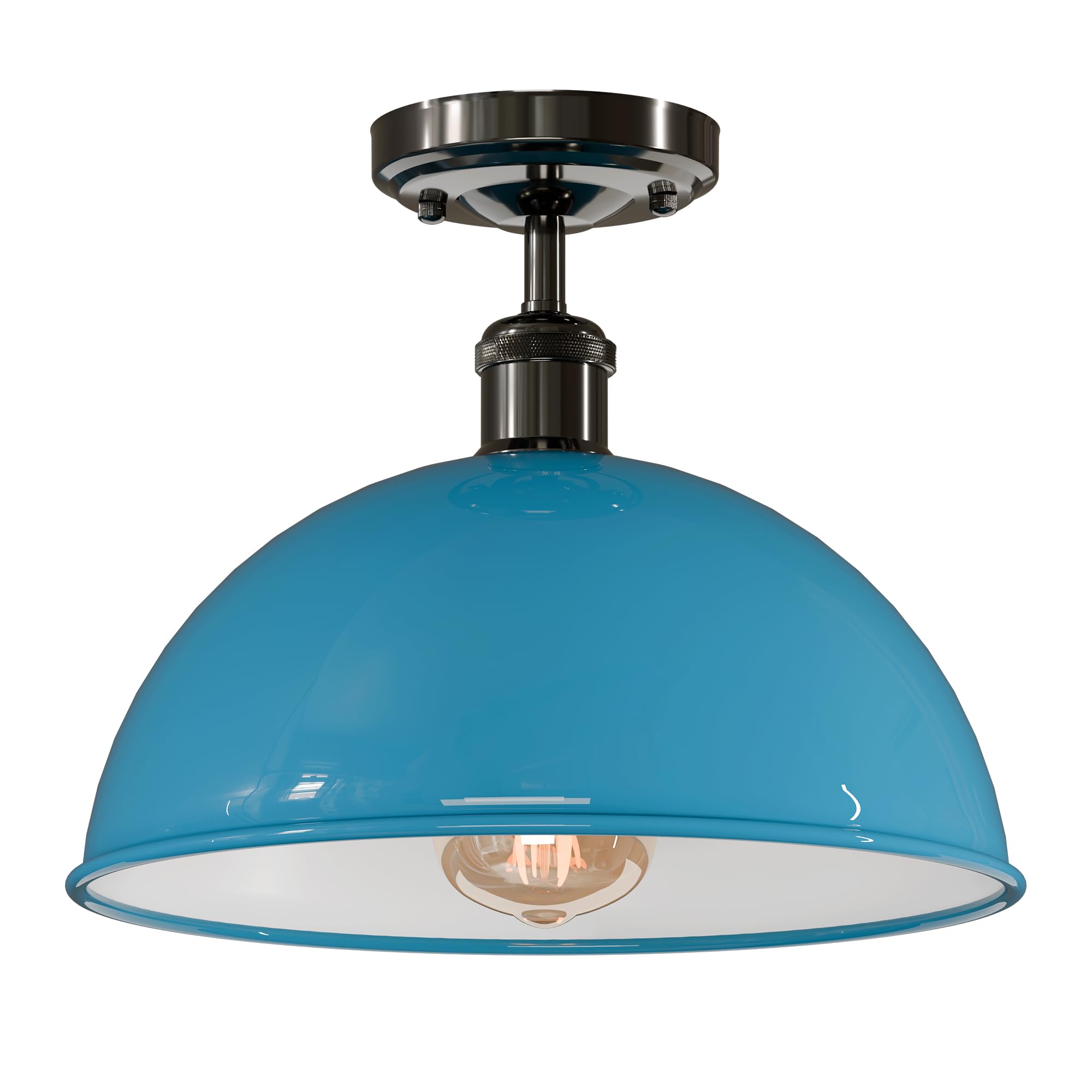 semi antique shade screw blue