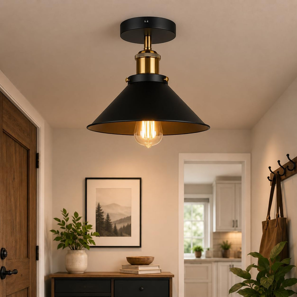 vintage semi flush ceiling lig